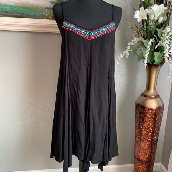 Lily Rose Black Spaghetti Strap Dress Size Medium - Picture 5 of 17